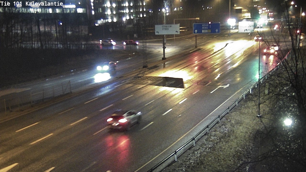 Weather Camera Image Väg 101 Kalevalantie, Espoo, Uusimaa