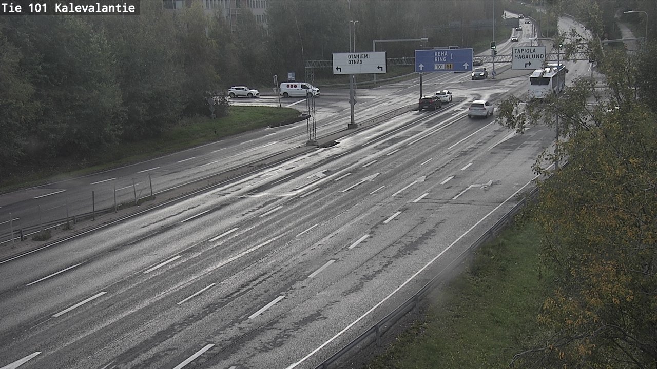 Weather Camera Image Road 101 Kalevalantie, Espoo, Uusimaa