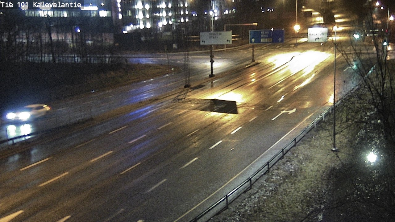 Weather Camera Image Väg 101 Kalevalantie, Espoo, Uusimaa