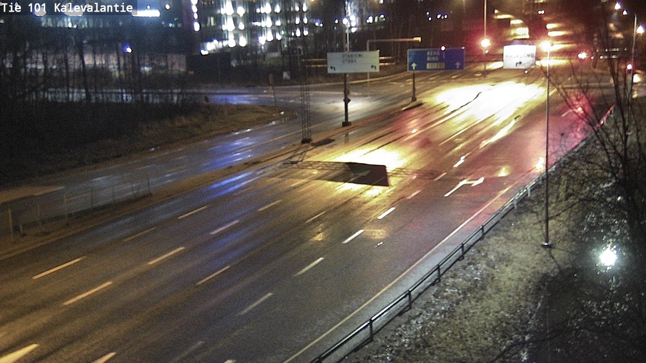 Weather Camera Image Väg 101 Kalevalantie, Espoo, Uusimaa