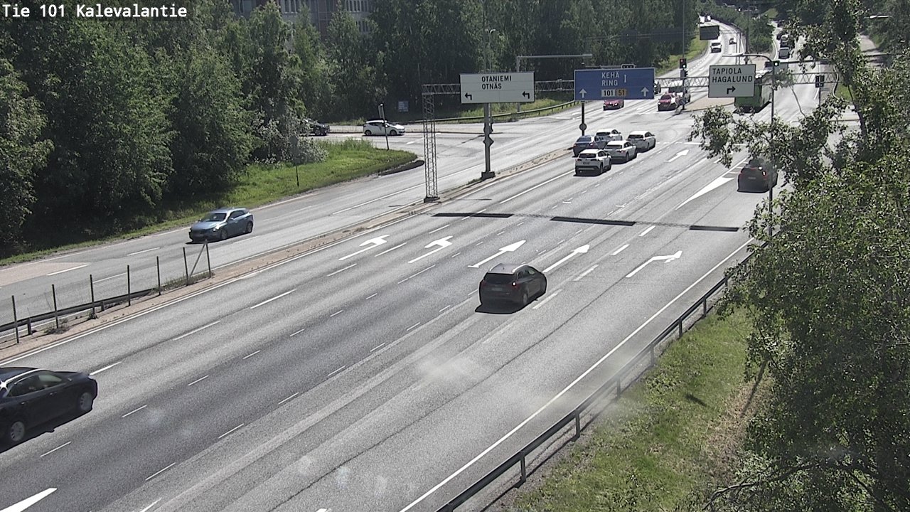 Kelikamerat Kuva Tie 101 Kalevalantie, Espoo, Uusimaa
