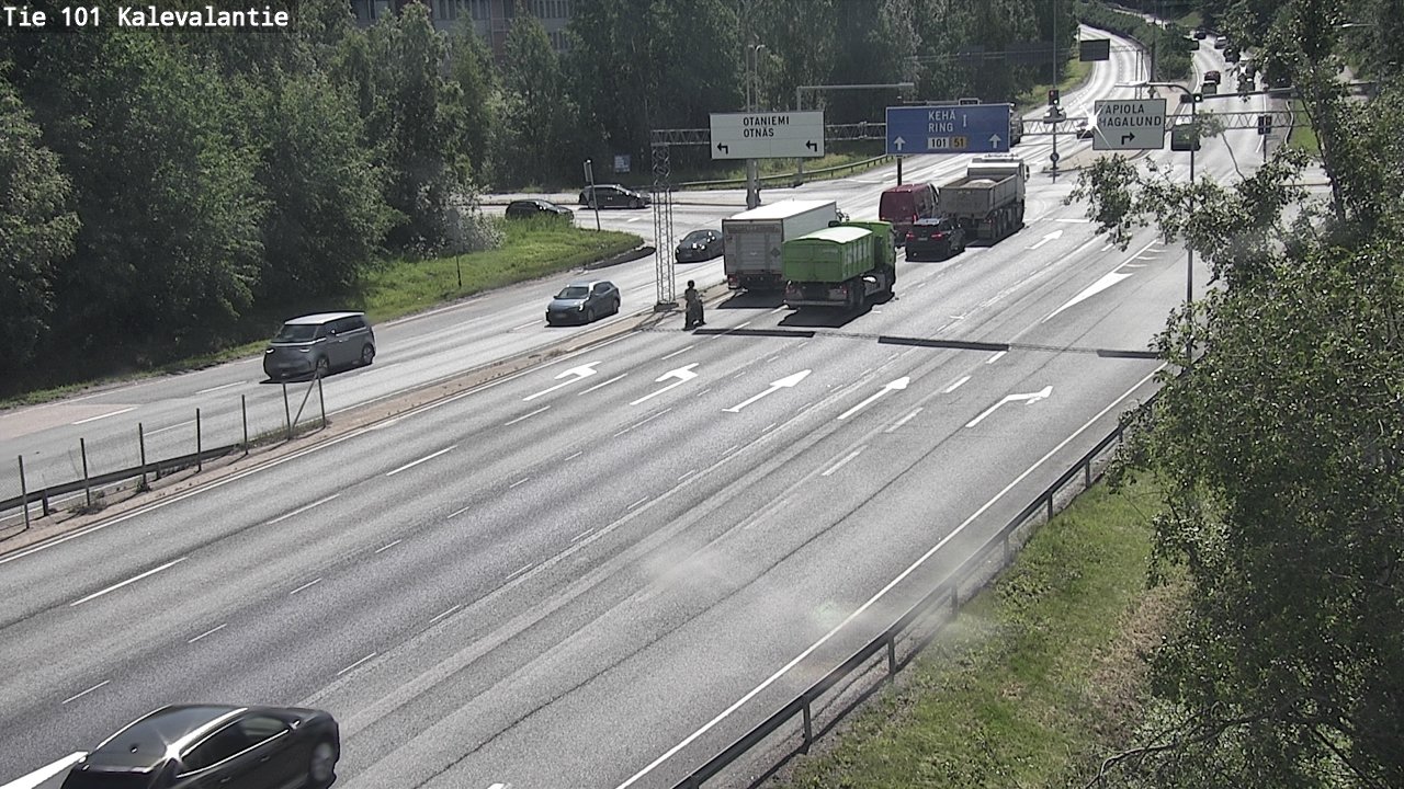 Kelikamerat Kuva Tie 101 Kalevalantie, Espoo, Uusimaa