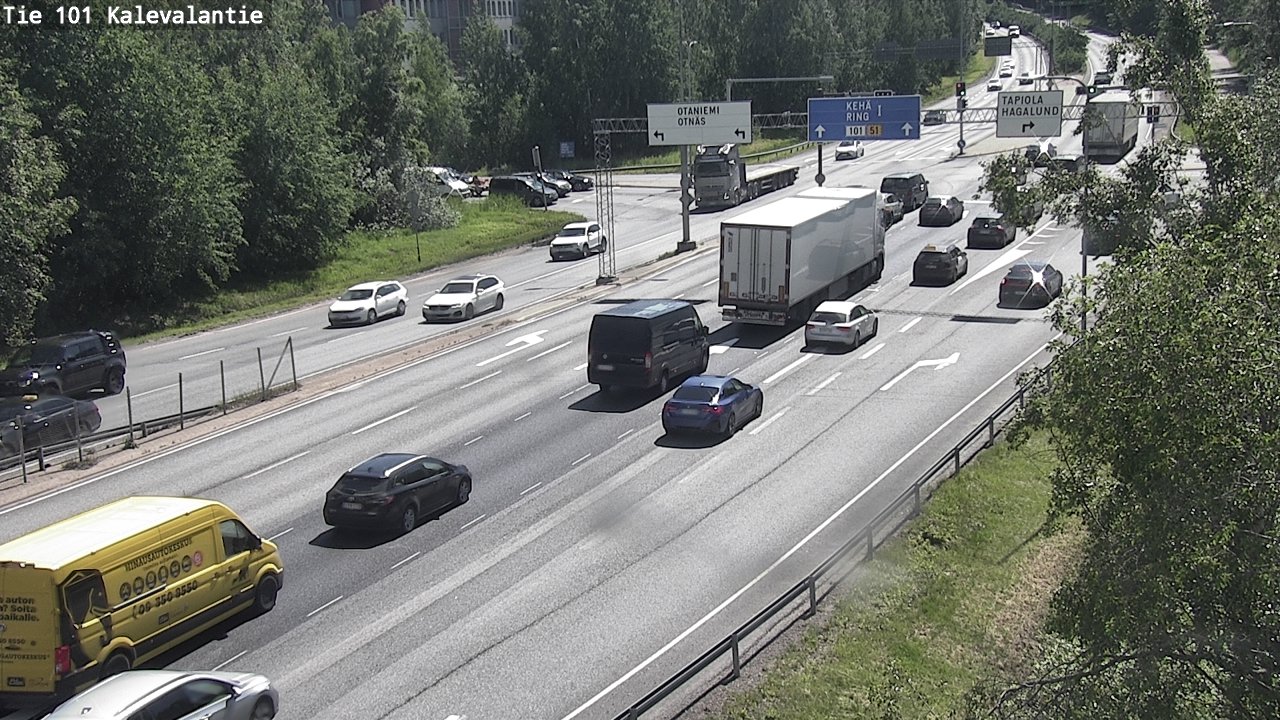 Kelikamerat Kuva Tie 101 Kalevalantie, Espoo, Uusimaa