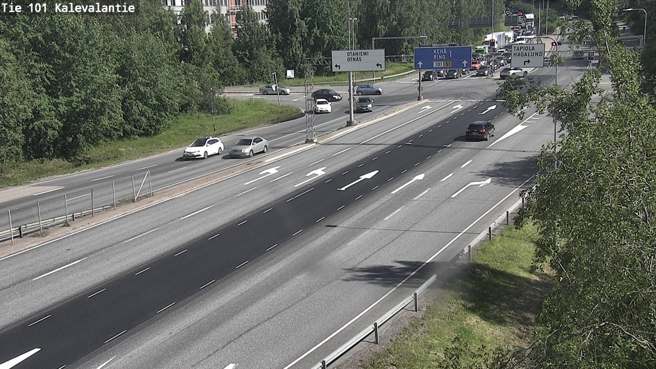 Kelikamerat Kuva Tie 101 Kalevalantie, Espoo, Uusimaa