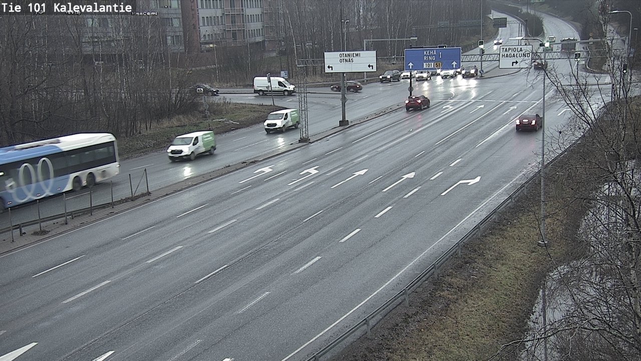Weather Camera Image Road 101 Kalevalantie, Espoo, Uusimaa