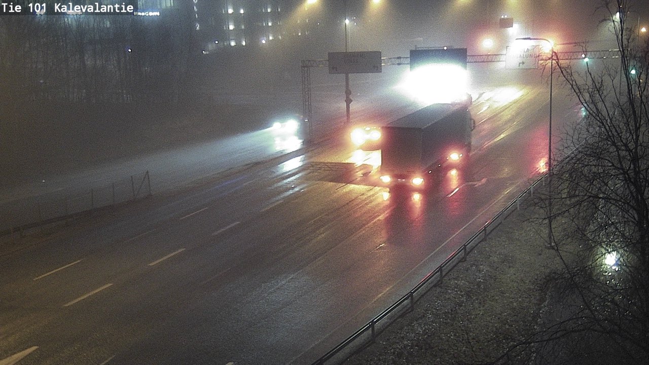 Weather Camera Image Väg 101 Kalevalantie, Espoo, Uusimaa