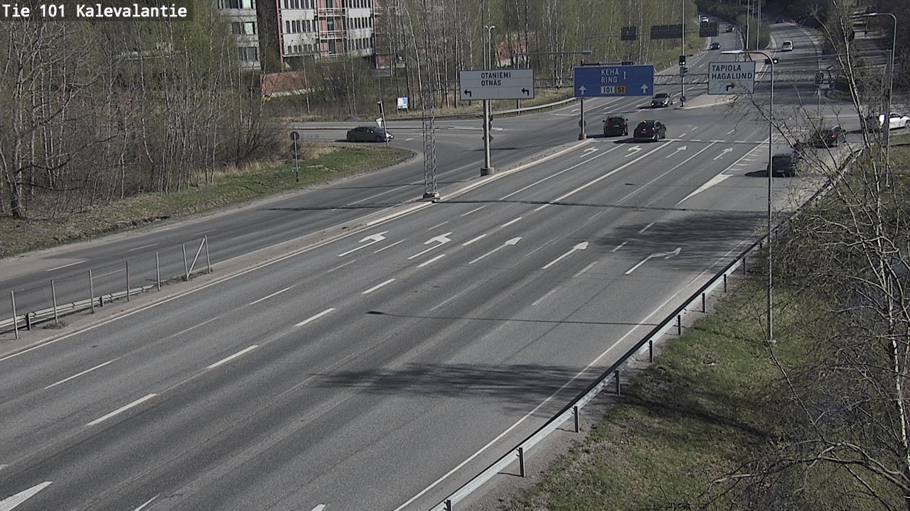 Kelikamerat Kuva Tie 101 Kalevalantie, Espoo, Uusimaa