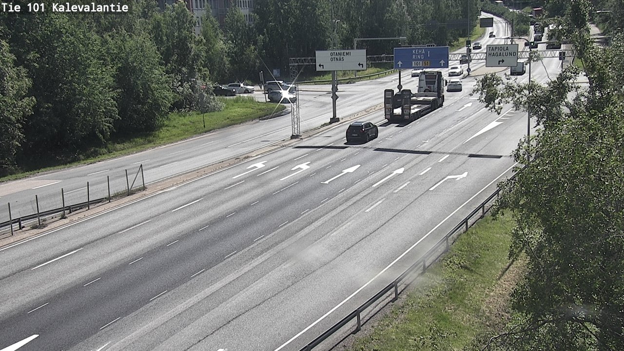 Kelikamerat Kuva Tie 101 Kalevalantie, Espoo, Uusimaa