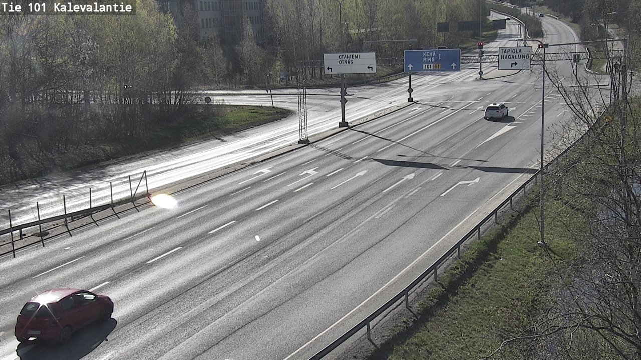 Kelikamerat Kuva Tie 101 Kalevalantie, Espoo, Uusimaa