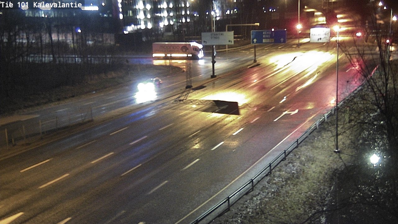 Weather Camera Image Väg 101 Kalevalantie, Espoo, Uusimaa