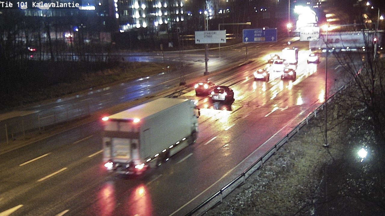 Weather Camera Image Väg 101 Kalevalantie, Espoo, Uusimaa