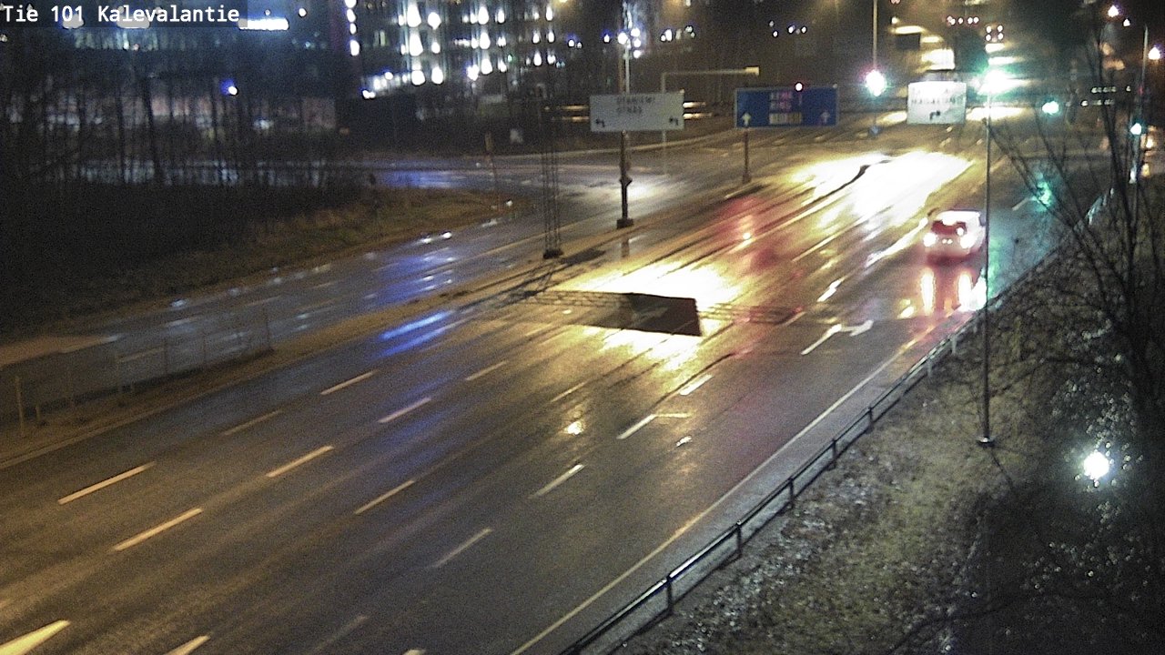 Weather Camera Image Väg 101 Kalevalantie, Espoo, Uusimaa