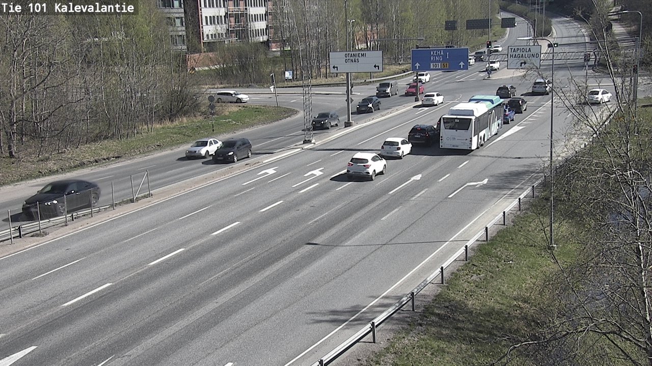 Kelikamerat Kuva Tie 101 Kalevalantie, Espoo, Uusimaa