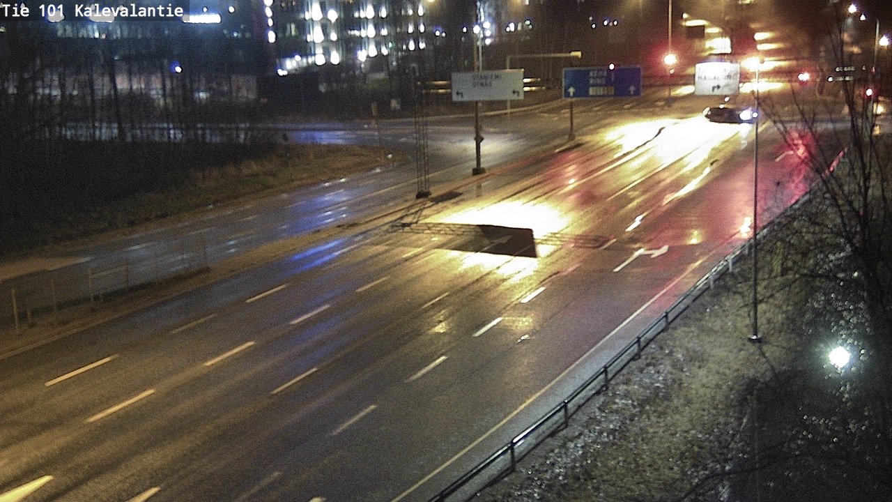 Weather Camera Image Väg 101 Kalevalantie, Espoo, Uusimaa
