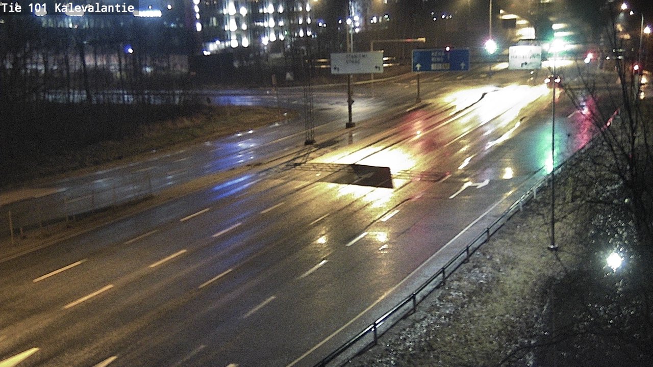 Weather Camera Image Väg 101 Kalevalantie, Espoo, Uusimaa