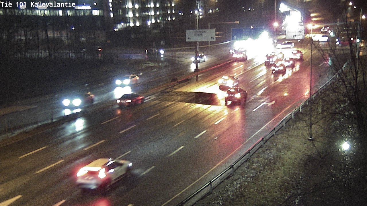 Weather Camera Image Väg 101 Kalevalantie, Espoo, Uusimaa