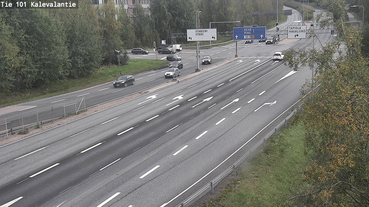 Kelikamerat Kuva Tie 101 Kalevalantie, Espoo, Uusimaa