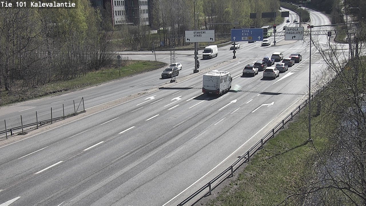 Kelikamerat Kuva Tie 101 Kalevalantie, Espoo, Uusimaa
