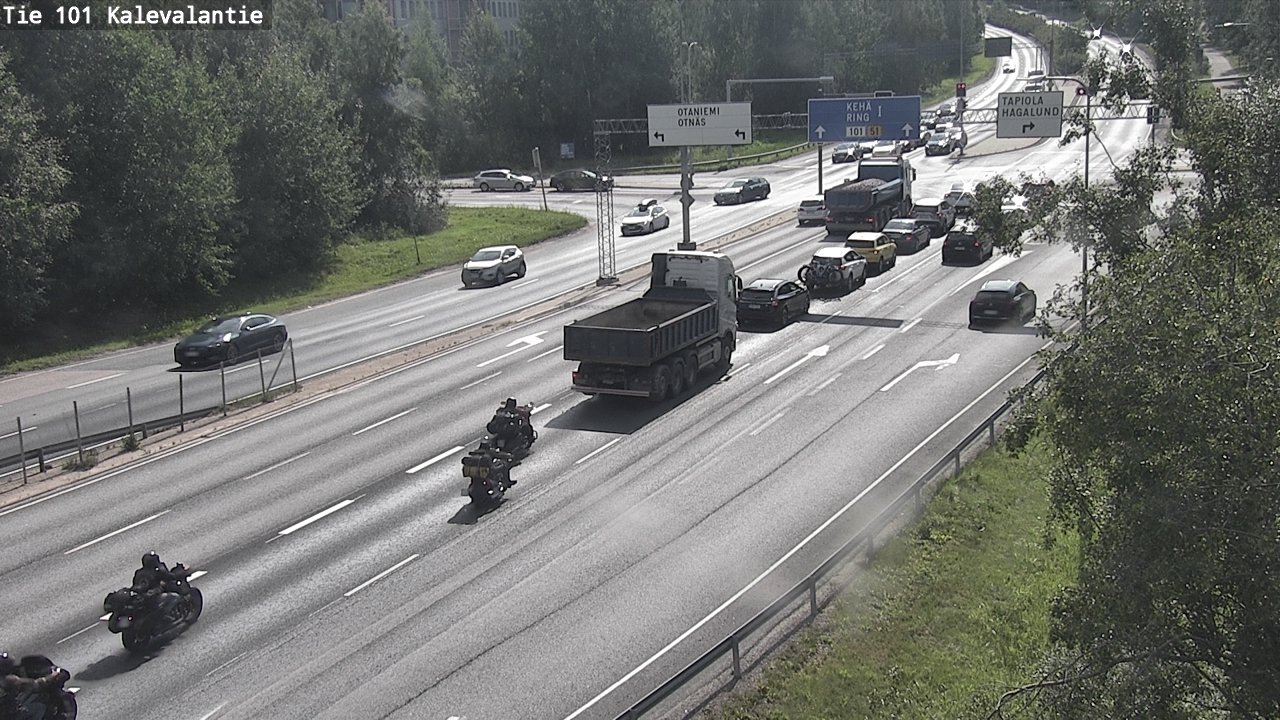 Weather Camera Image Road 101 Kalevalantie, Espoo, Uusimaa