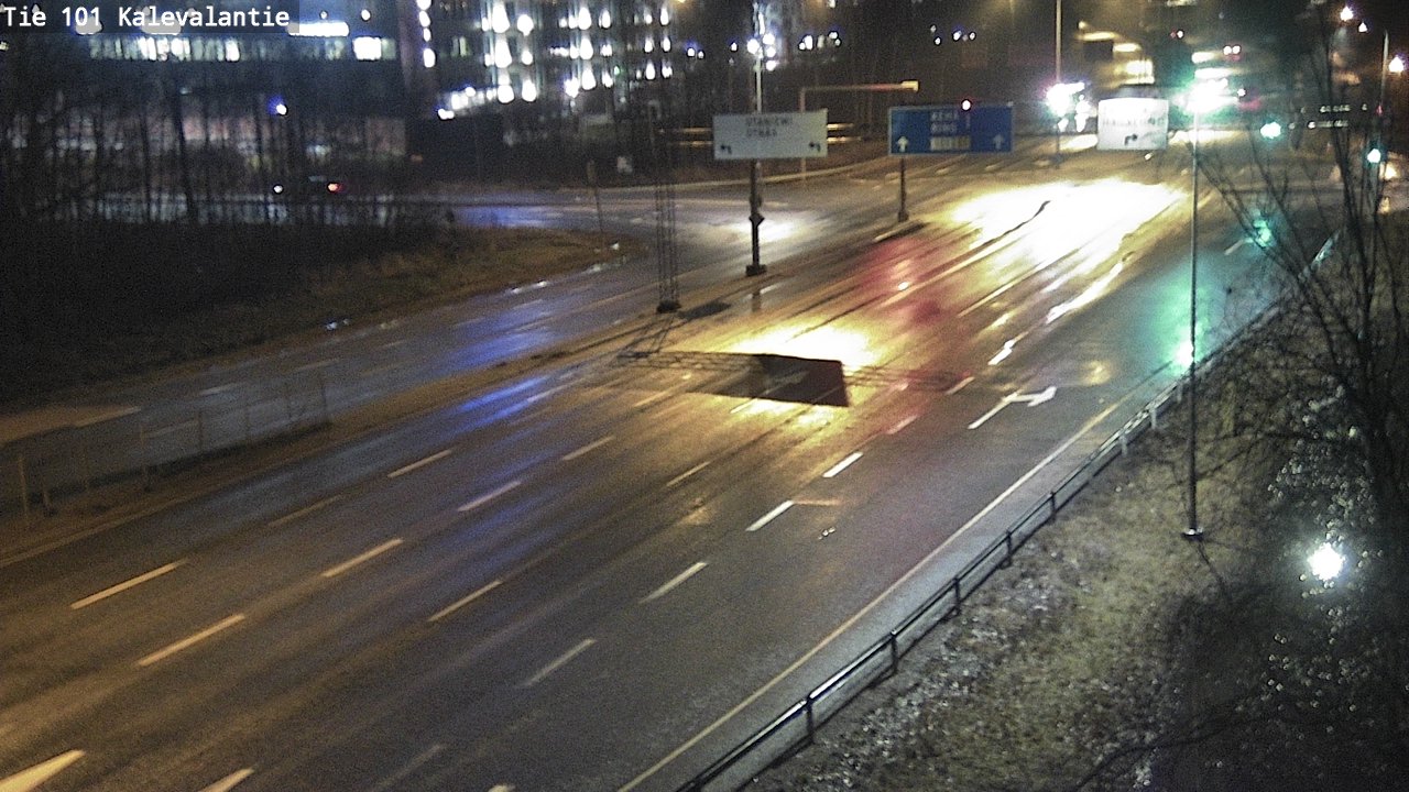 Weather Camera Image Väg 101 Kalevalantie, Espoo, Uusimaa