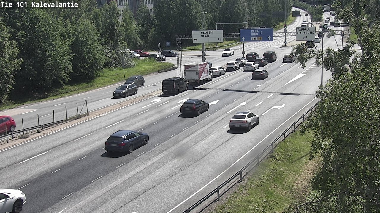 Kelikamerat Kuva Tie 101 Kalevalantie, Espoo, Uusimaa