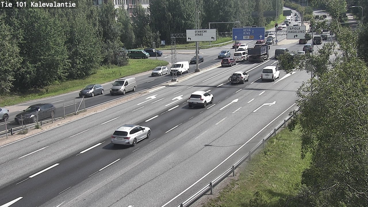 Kelikamerat Kuva Tie 101 Kalevalantie, Espoo, Uusimaa