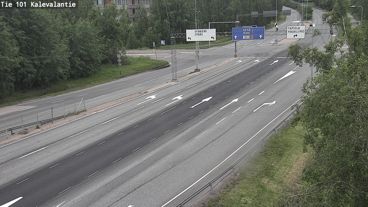 Kelikamerat Kuva Tie 101 Kalevalantie, Espoo, Uusimaa