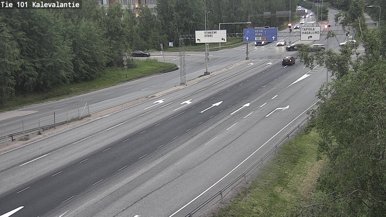 Kelikamerat Kuva Tie 101 Kalevalantie, Espoo, Uusimaa