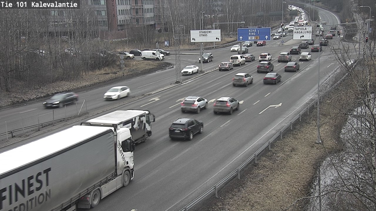 Kelikamerat Kuva Tie 101 Kalevalantie, Espoo, Uusimaa