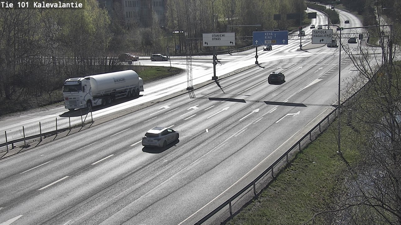 Kelikamerat Kuva Tie 101 Kalevalantie, Espoo, Uusimaa