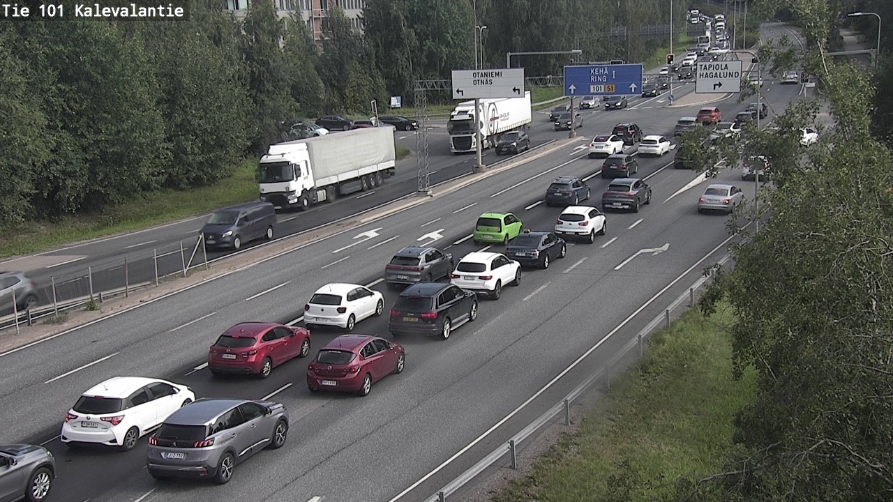 Kelikamerat Kuva Tie 101 Kalevalantie, Espoo, Uusimaa