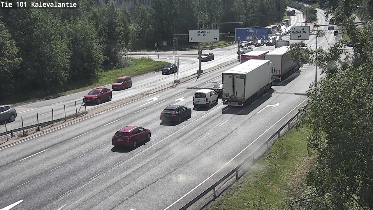 Kelikamerat Kuva Tie 101 Kalevalantie, Espoo, Uusimaa