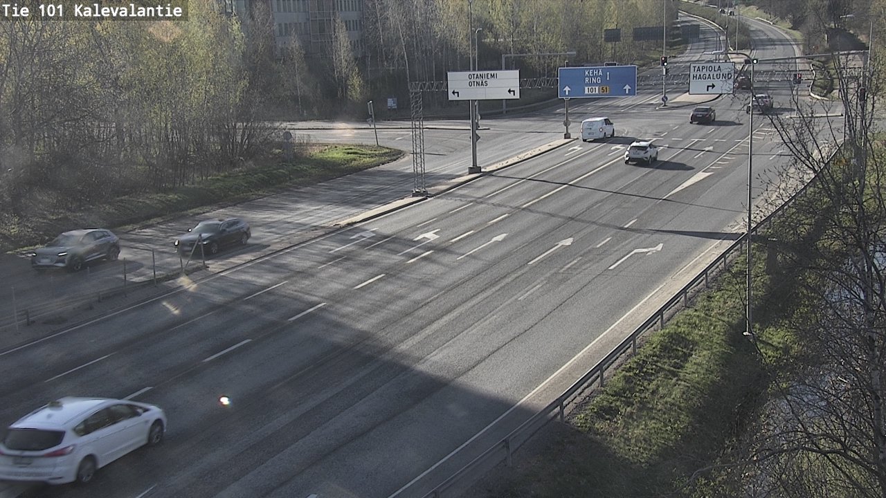 Kelikamerat Kuva Tie 101 Kalevalantie, Espoo, Uusimaa