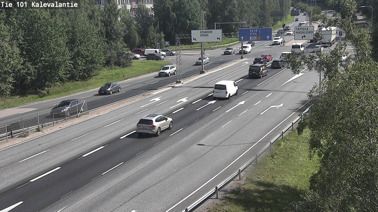 Kelikamerat Kuva Tie 101 Kalevalantie, Espoo, Uusimaa