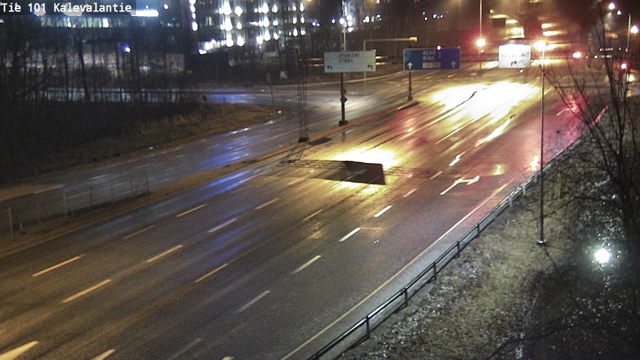 Weather Camera Image Väg 101 Kalevalantie, Espoo, Uusimaa