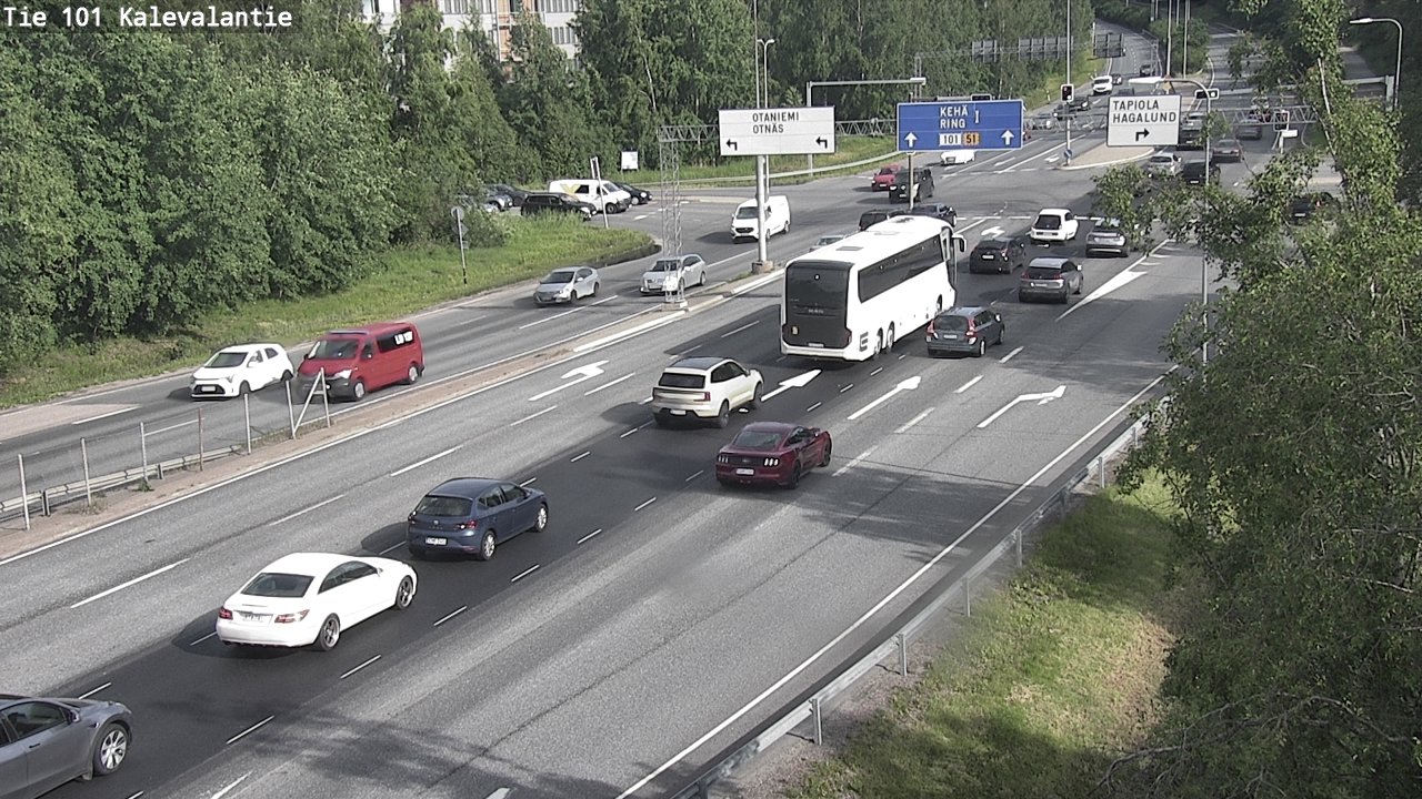 Kelikamerat Kuva Tie 101 Kalevalantie, Espoo, Uusimaa