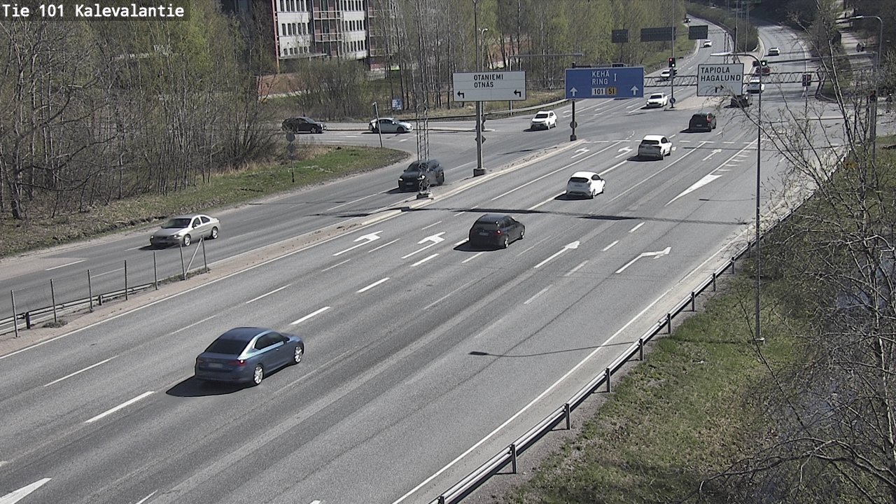 Kelikamerat Kuva Tie 101 Kalevalantie, Espoo, Uusimaa