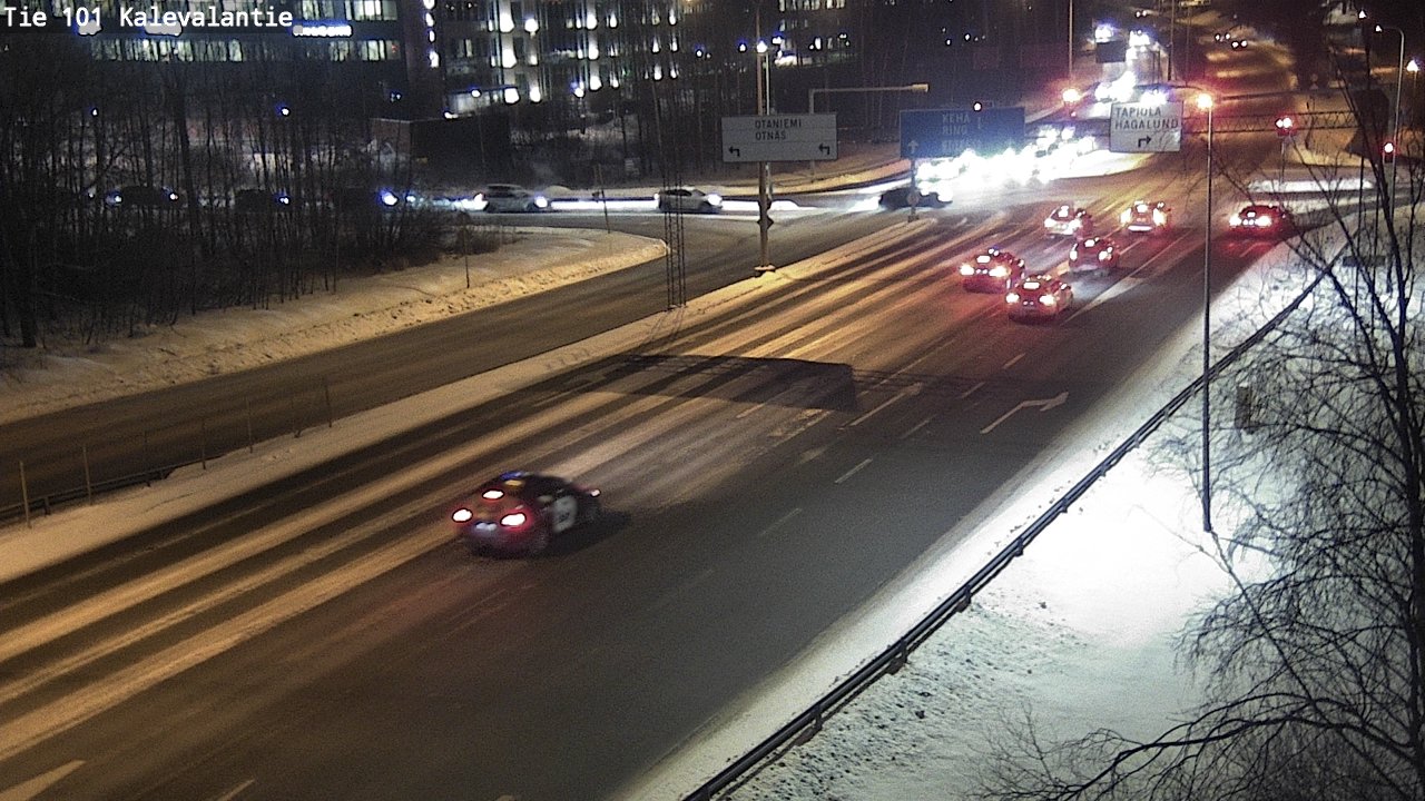 Weather Camera Image Road 101 Kalevalantie, Espoo, Uusimaa