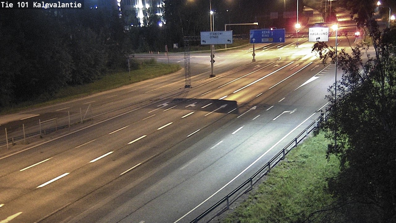 Weather Camera Image Road 101 Kalevalantie, Espoo, Uusimaa
