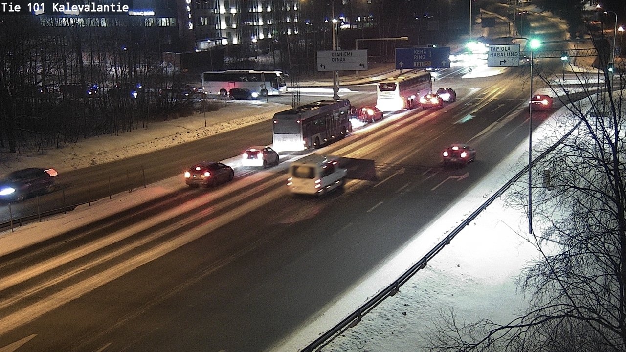 Kelikamerat Kuva Tie 101 Kalevalantie, Espoo, Uusimaa