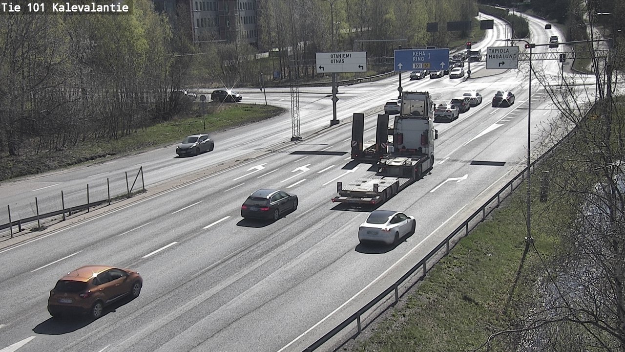 Kelikamerat Kuva Tie 101 Kalevalantie, Espoo, Uusimaa