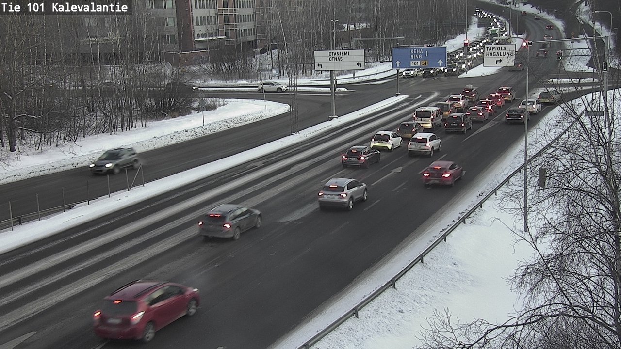 Weather Camera Image Road 101 Kalevalantie, Espoo, Uusimaa