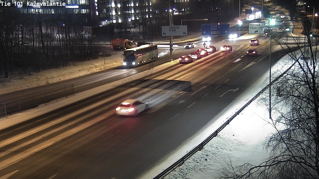 Weather Camera Image Road 101 Kalevalantie, Espoo, Uusimaa