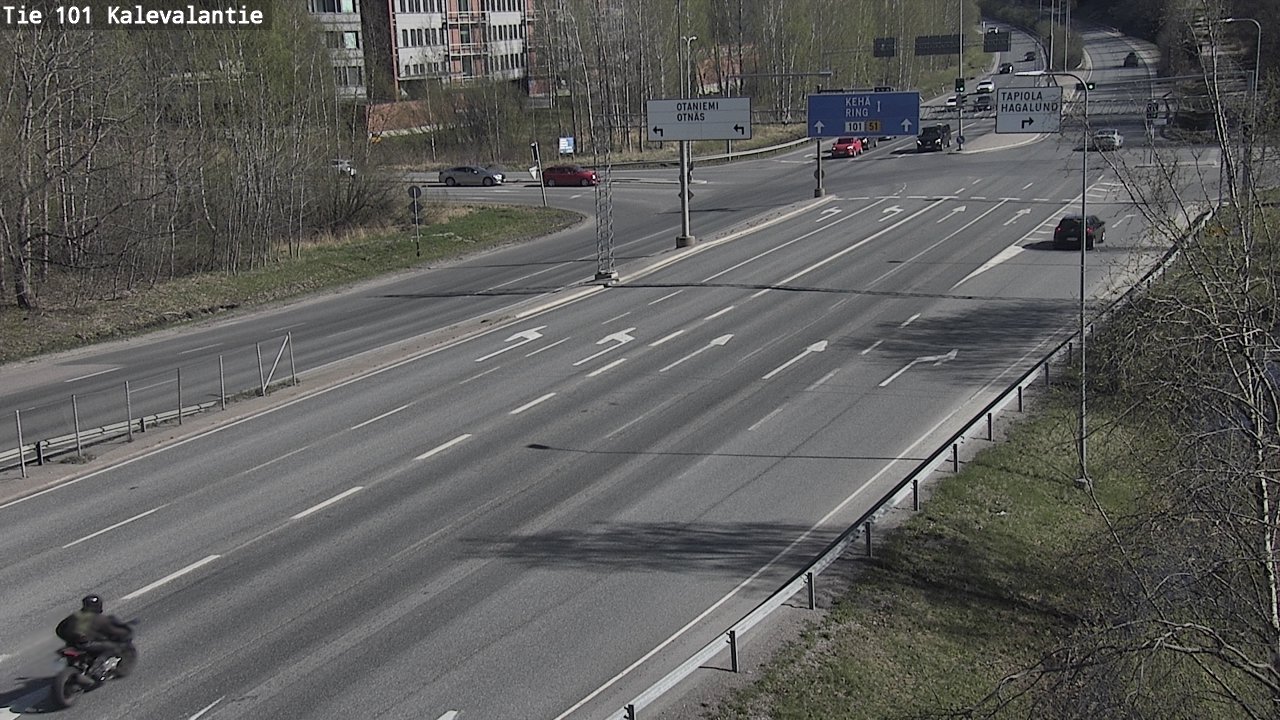 Kelikamerat Kuva Tie 101 Kalevalantie, Espoo, Uusimaa