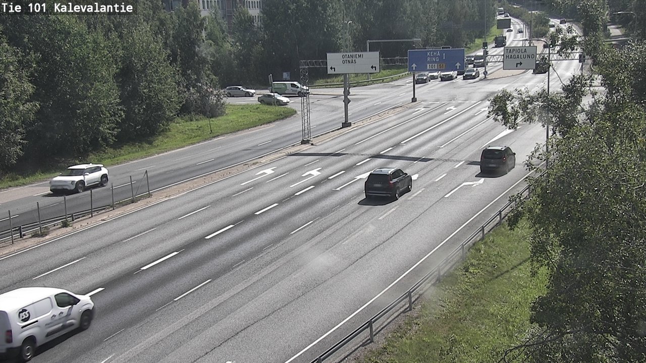 Weather Camera Image Road 101 Kalevalantie, Espoo, Uusimaa