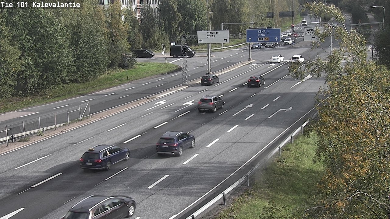 Kelikamerat Kuva Tie 101 Kalevalantie, Espoo, Uusimaa