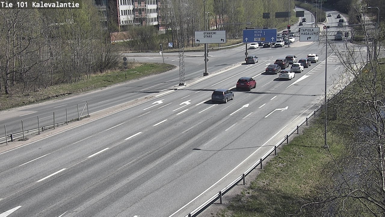 Kelikamerat Kuva Tie 101 Kalevalantie, Espoo, Uusimaa