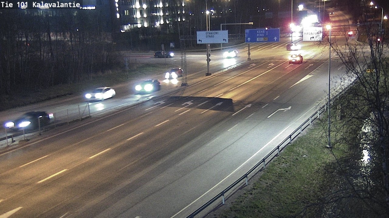 Weather Camera Image Road 101 Kalevalantie, Espoo, Uusimaa