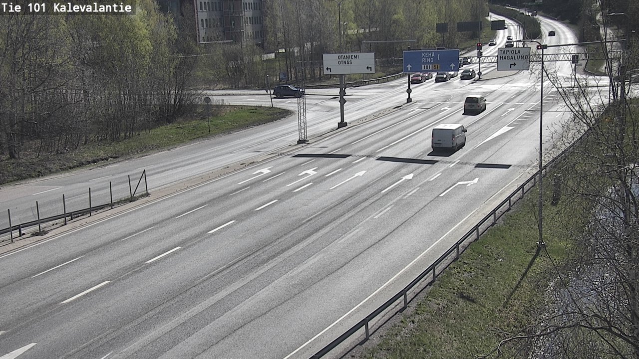 Kelikamerat Kuva Tie 101 Kalevalantie, Espoo, Uusimaa