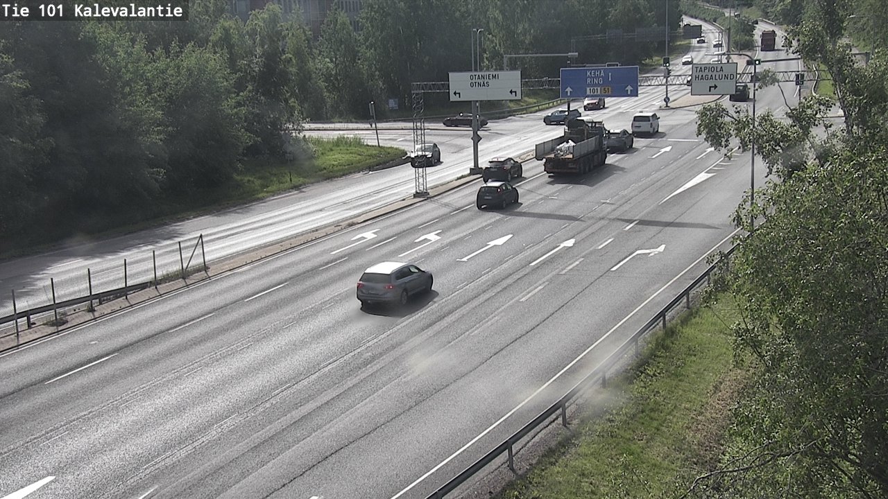 Kelikamerat Kuva Tie 101 Kalevalantie, Espoo, Uusimaa